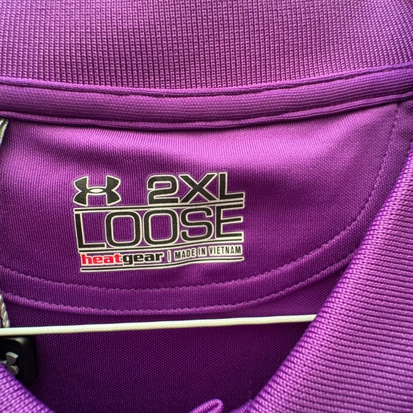 Under Armour Purple Golf Shirt 2XL - New with Tags - Picture 4 of 5